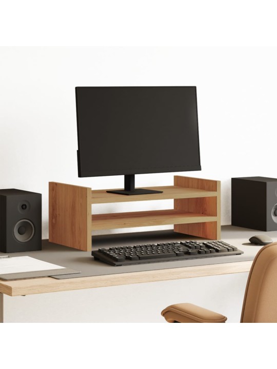 Stojan na monitor dub artisan 50 x 27 x 20 cm kompozitní dřevo