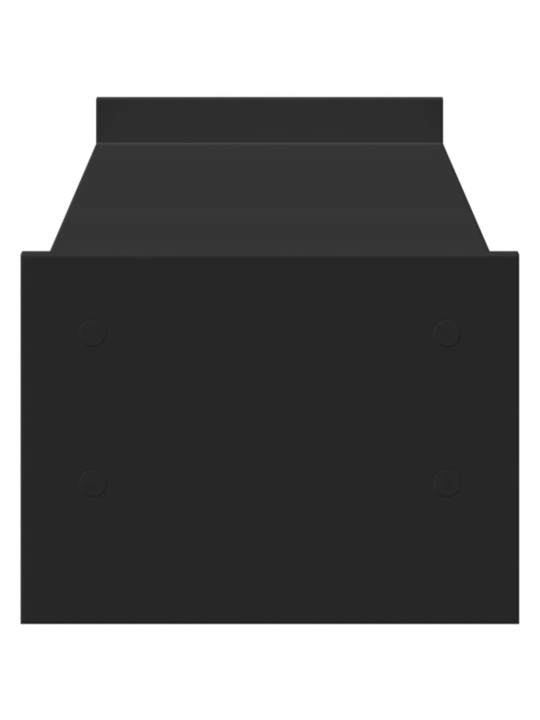 Stojan na monitor černý 100 x 27 x 20 cm kompozitní dřevo