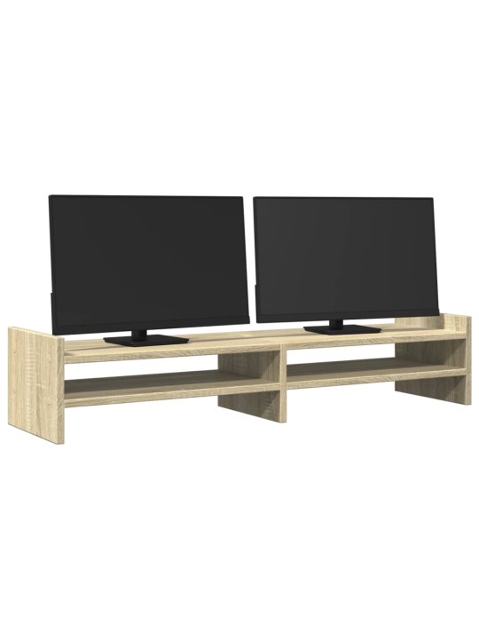 Stojan na monitor dub sonoma 100 x 27 x 20 cm kompozitní dřevo