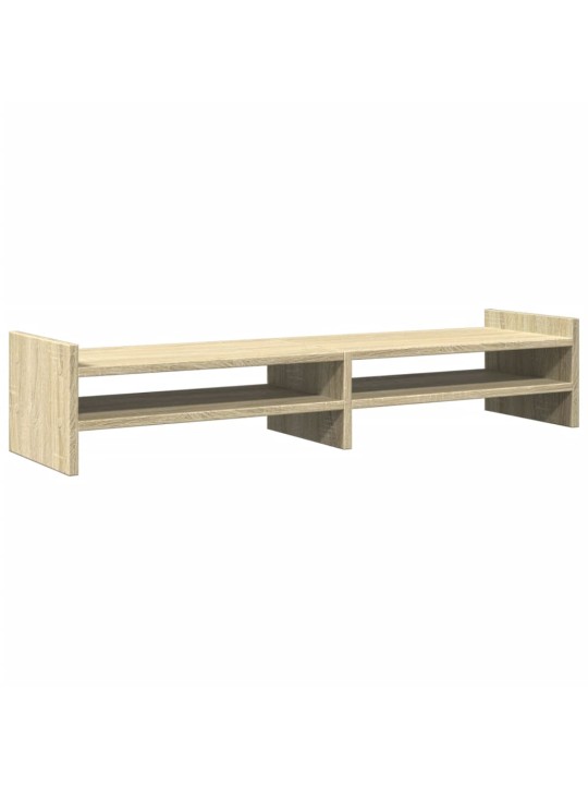 Stojan na monitor dub sonoma 100 x 27 x 20 cm kompozitní dřevo