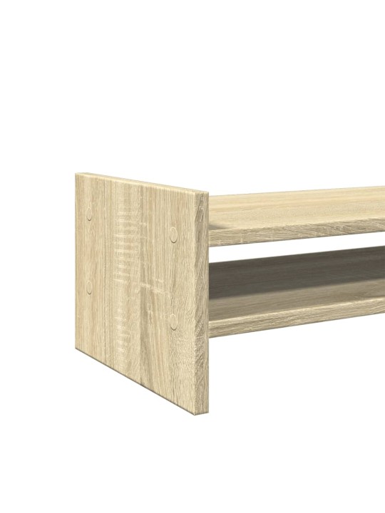 Stojan na monitor dub sonoma 100 x 27 x 20 cm kompozitní dřevo