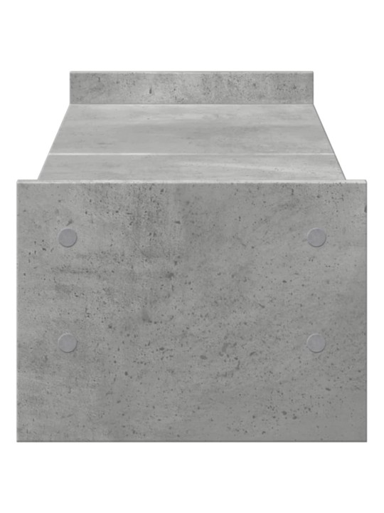 Stojan na monitor betonově šedý 100x27x20 cm kompozitní dřevo
