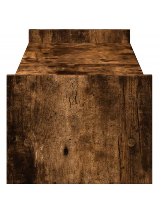 Stojan na monitor kouřový dub 100 x 27 x 20 cm kompozitní dřevo