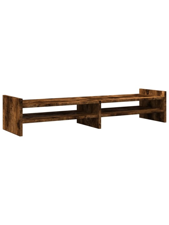 Stojan na monitor kouřový dub 100 x 27 x 20 cm kompozitní dřevo