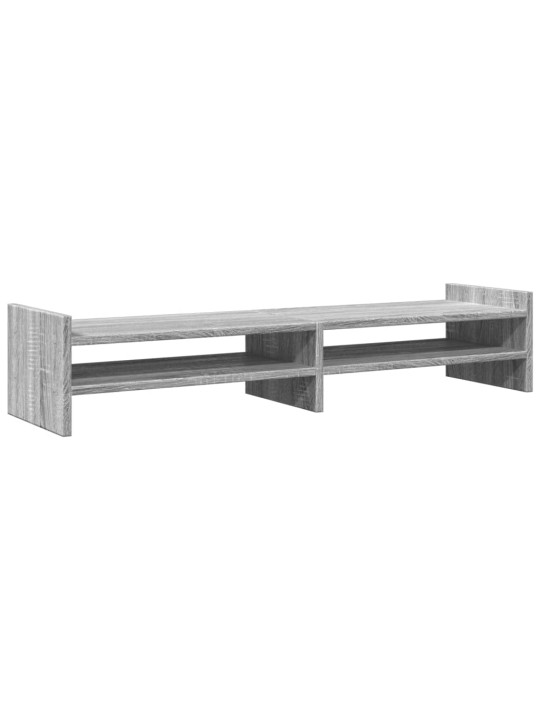 Stojan na monitor šedý sonoma 100 x 27 x 20 cm kompozitní dřevo