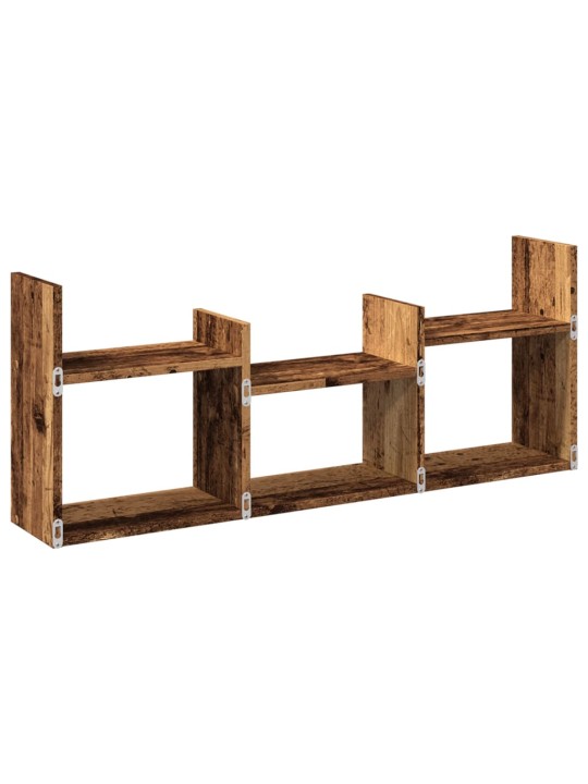 Nástěnná skříňka 100 x 18 x 40 cm old wood kompozitní dřevo