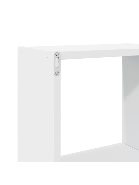Nástěnná skříňka 78 x 18 x 71 cm bílá kompozitní dřevo