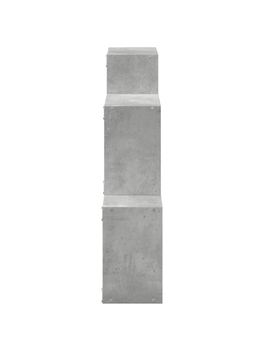 Nástěnná skříňka 78 x 18 x 71 cm betonově šedá kompozitní dřevo
