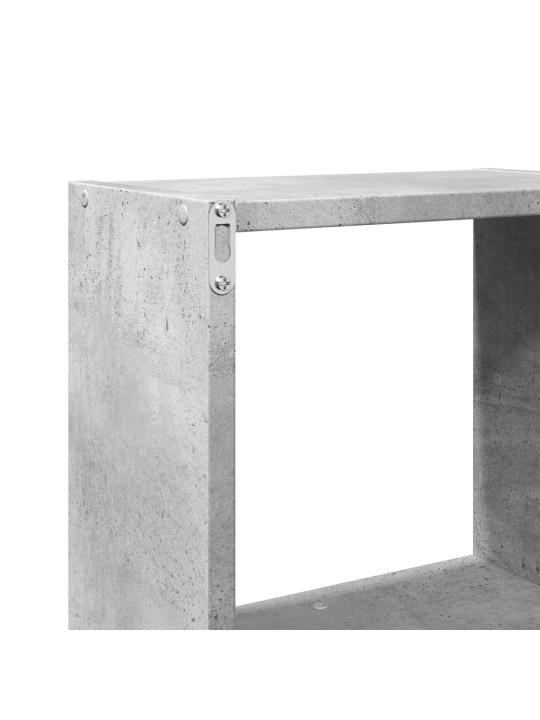 Nástěnná skříňka 78 x 18 x 71 cm betonově šedá kompozitní dřevo