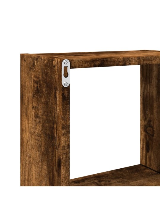 Nástěnná skříňka 78 x 18 x 71 cm kouřový dub kompozitní dřevo