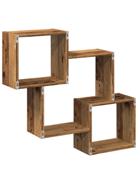 Nástěnná skříňka 78 x 18 x 71 cm old wood kompozitní dřevo