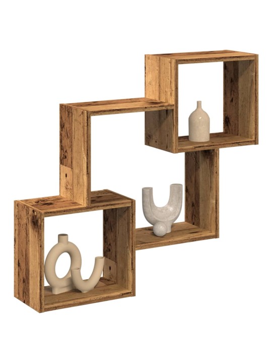 Nástěnná skříňka 78 x 18 x 71 cm old wood kompozitní dřevo