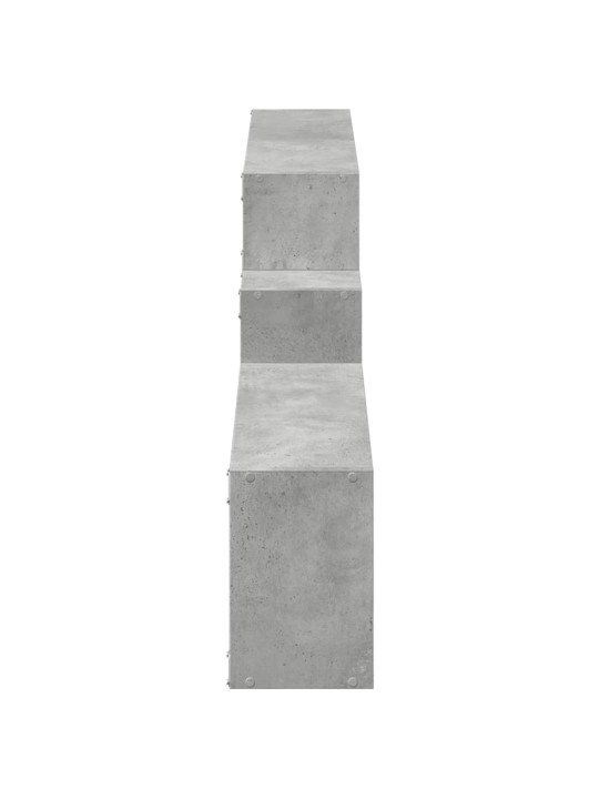 Nástěnná skříňka 158x18x53 cm betonově šedá kompozitní dřevo