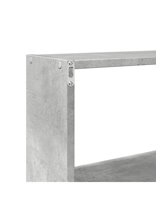 Nástěnná skříňka 158x18x53 cm betonově šedá kompozitní dřevo