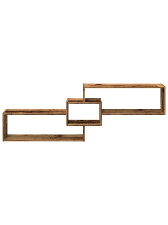 Nástěnná skříňka 158 x 18 x 53 cm old wood kompozitní dřevo
