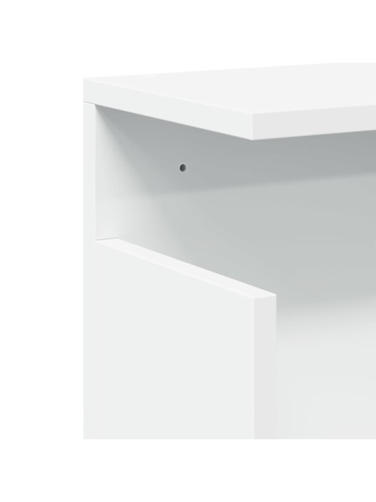 Nástěnná skříňka 60 x 20 x 30 cm bílá kompozitní dřevo