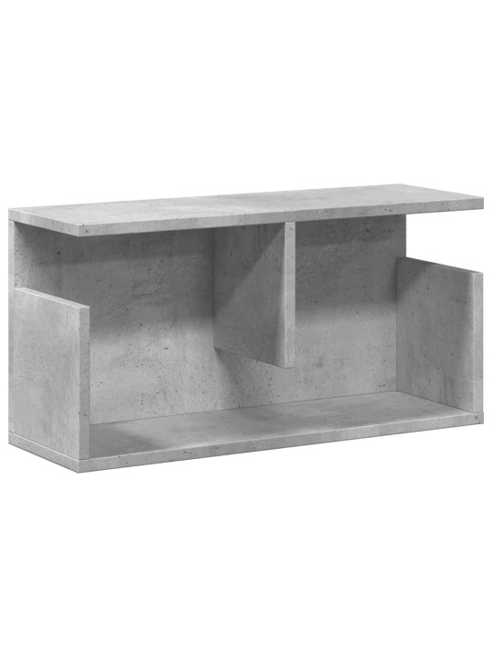 Nástěnná skříňka 60 x 20 x 30 cm betonově šedá kompozitní dřevo