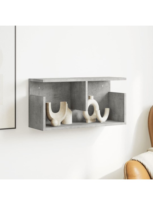 Nástěnná skříňka 60 x 20 x 30 cm betonově šedá kompozitní dřevo