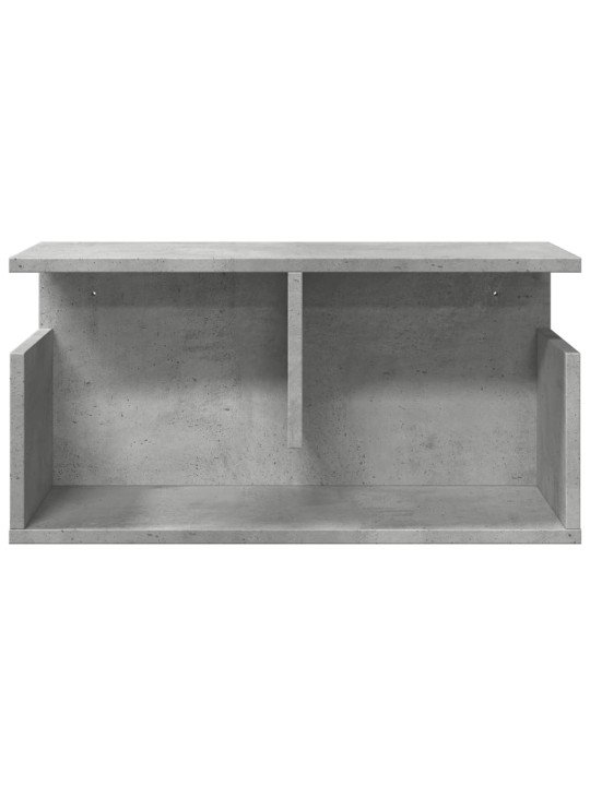 Nástěnná skříňka 60 x 20 x 30 cm betonově šedá kompozitní dřevo