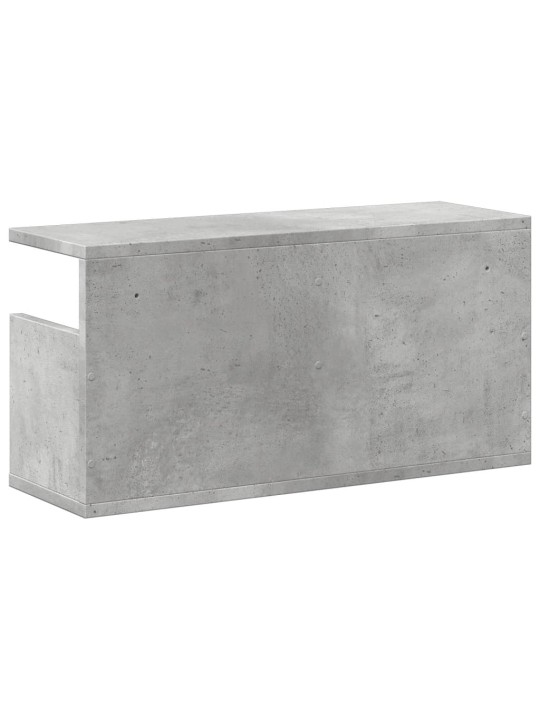 Nástěnná skříňka 60 x 20 x 30 cm betonově šedá kompozitní dřevo
