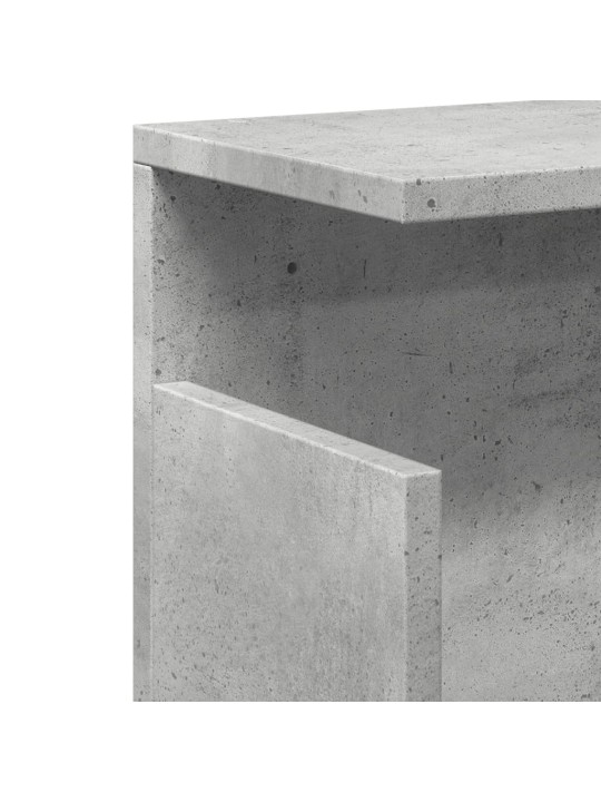 Nástěnná skříňka 60 x 20 x 30 cm betonově šedá kompozitní dřevo