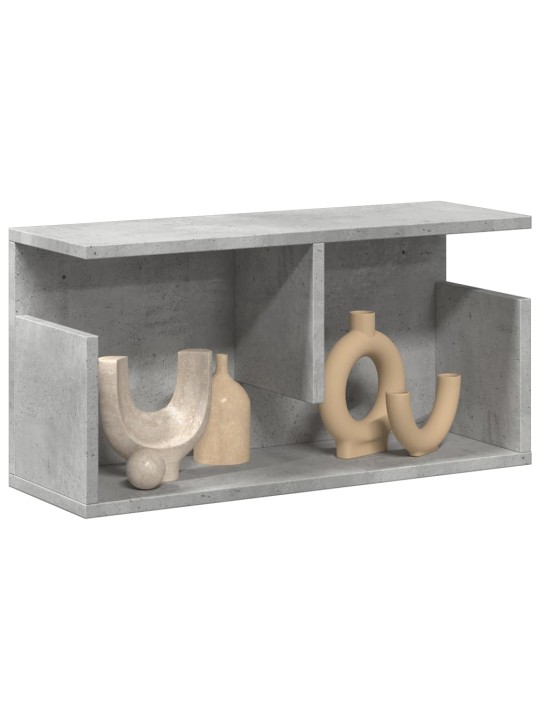 Nástěnná skříňka 60 x 20 x 30 cm betonově šedá kompozitní dřevo