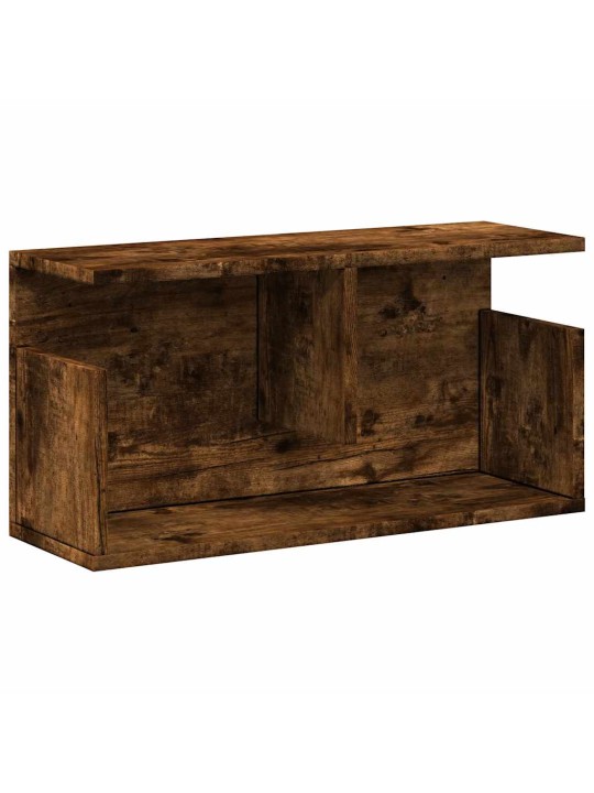 Nástěnná skříňka 60 x 20 x 30 cm kouřový dub kompozitní dřevo