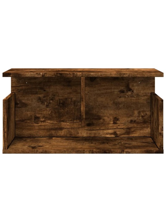 Nástěnná skříňka 60 x 20 x 30 cm kouřový dub kompozitní dřevo