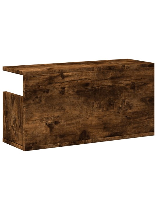 Nástěnná skříňka 60 x 20 x 30 cm kouřový dub kompozitní dřevo