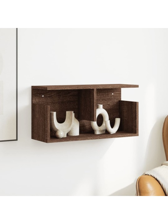 Nástěnná skříňka 60 x 20 x 30 cm hnědý dub kompozitní dřevo