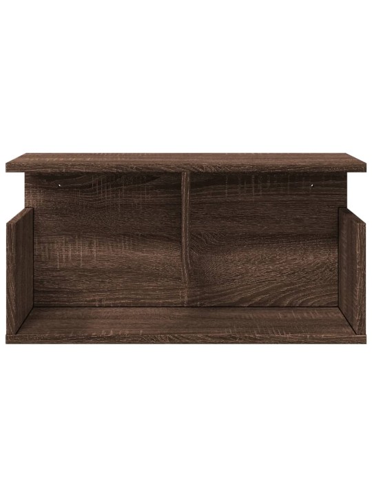 Nástěnná skříňka 60 x 20 x 30 cm hnědý dub kompozitní dřevo