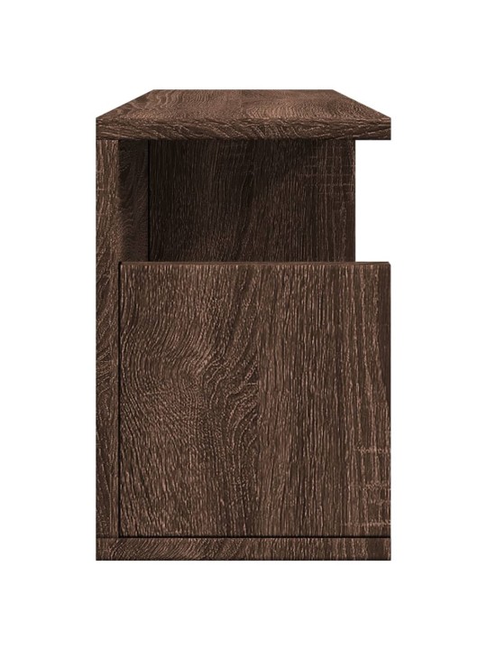 Nástěnná skříňka 60 x 20 x 30 cm hnědý dub kompozitní dřevo