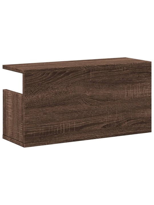 Nástěnná skříňka 60 x 20 x 30 cm hnědý dub kompozitní dřevo