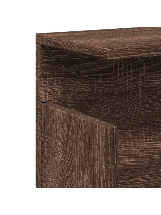 Nástěnná skříňka 60 x 20 x 30 cm hnědý dub kompozitní dřevo