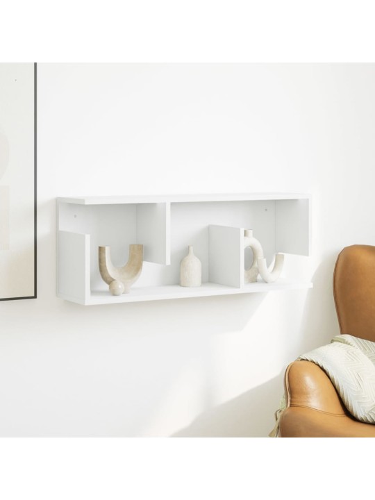 Nástěnná skříňka 80 x 20 x 30 cm bílá kompozitní dřevo