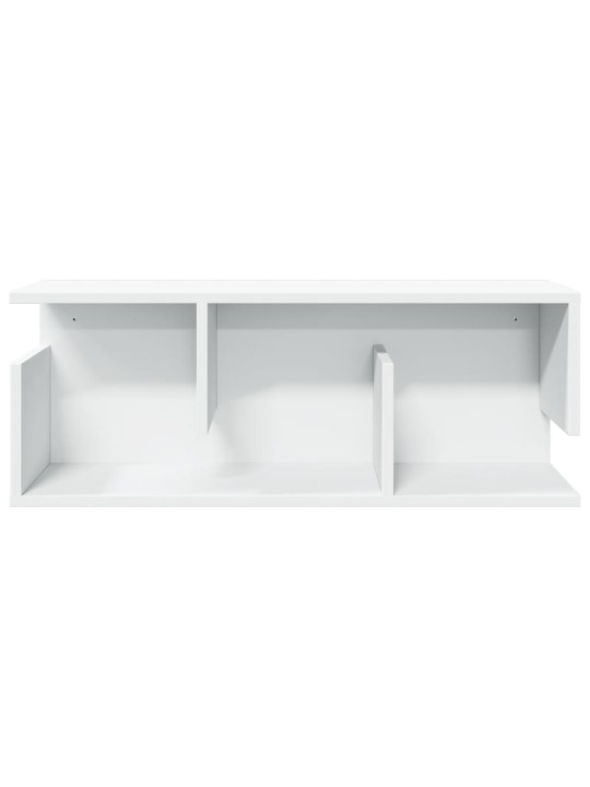 Nástěnná skříňka 80 x 20 x 30 cm bílá kompozitní dřevo