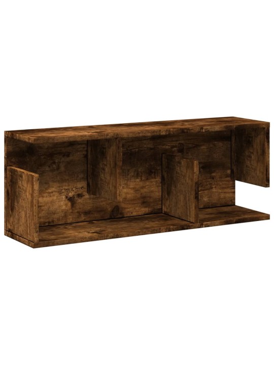 Nástěnná skříňka 80 x 20 x 30 cm kouřový dub kompozitní dřevo