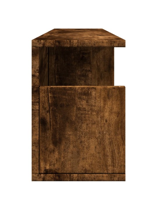 Nástěnná skříňka 80 x 20 x 30 cm kouřový dub kompozitní dřevo