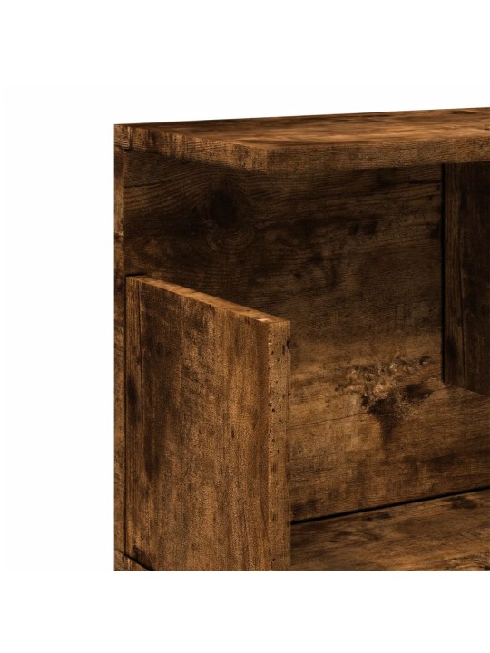Nástěnná skříňka 80 x 20 x 30 cm kouřový dub kompozitní dřevo