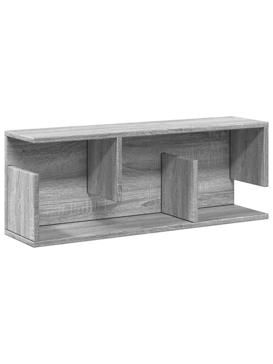 Nástěnná skříňka 80 x 20 x 30 cm šedá sonoma kompozitní dřevo