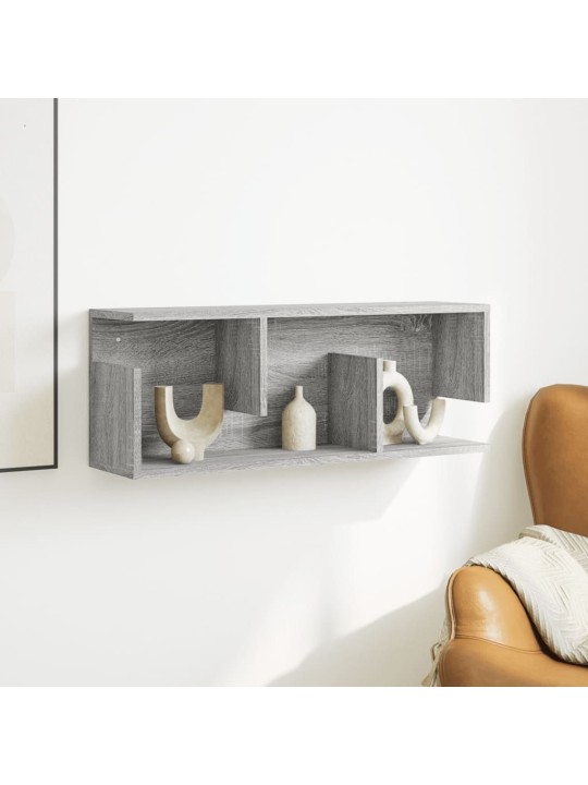 Nástěnná skříňka 80 x 20 x 30 cm šedá sonoma kompozitní dřevo