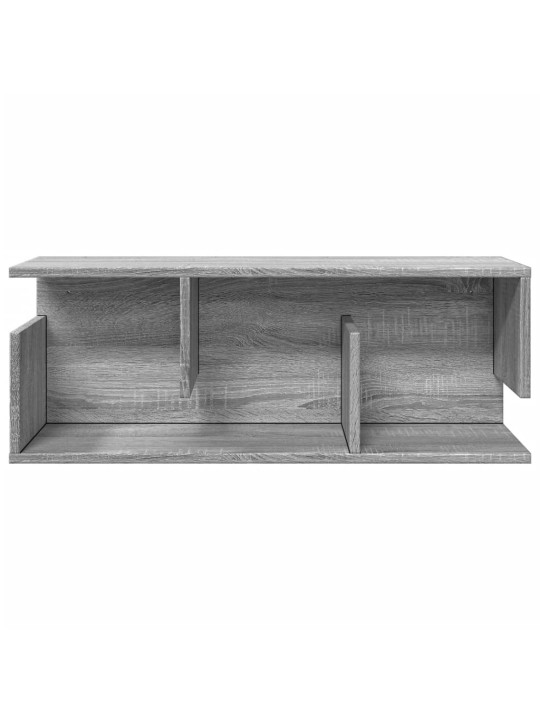 Nástěnná skříňka 80 x 20 x 30 cm šedá sonoma kompozitní dřevo
