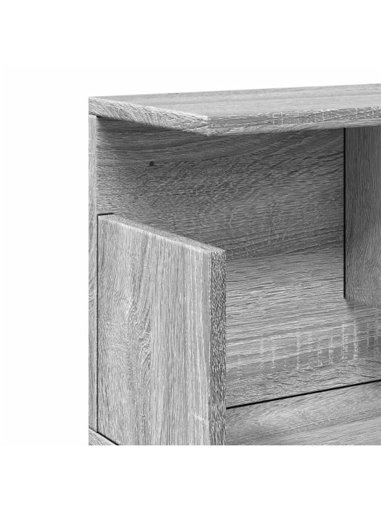 Nástěnná skříňka 80 x 20 x 30 cm šedá sonoma kompozitní dřevo