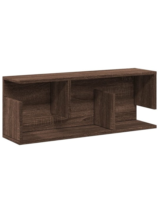 Nástěnná skříňka 80 x 20 x 30 cm hnědý dub kompozitní dřevo