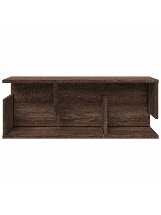 Nástěnná skříňka 80 x 20 x 30 cm hnědý dub kompozitní dřevo