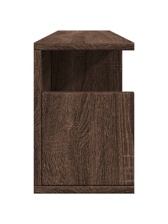 Nástěnná skříňka 80 x 20 x 30 cm hnědý dub kompozitní dřevo
