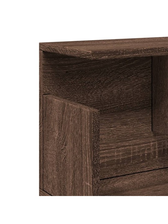 Nástěnná skříňka 80 x 20 x 30 cm hnědý dub kompozitní dřevo