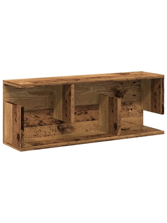 Nástěnná skříňka 80 x 20 x 30 cm old wood kompozitní dřevo