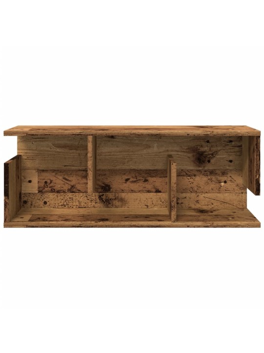Nástěnná skříňka 80 x 20 x 30 cm old wood kompozitní dřevo