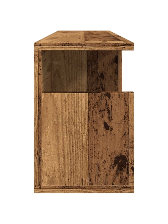 Nástěnná skříňka 80 x 20 x 30 cm old wood kompozitní dřevo